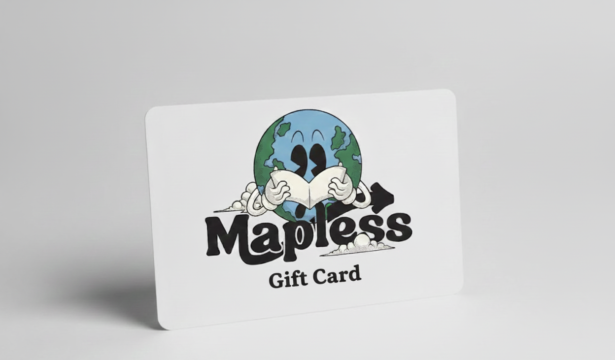 Mapless gift card
